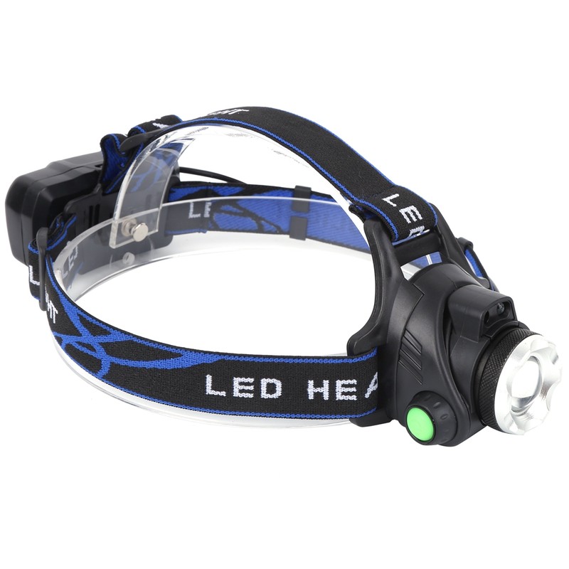 LED Headlamp USB Rechargeable Head Light Flashlight for Outdoor Camping
