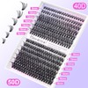 Pawotence Pawotence Lash Clusters 280pcs Cluster Eyelash Extensions 40D 50D