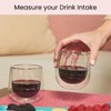 Uba Portion Control Wine Glasses - Built-in Measurements, Double Wall