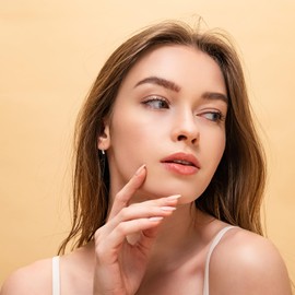 Tiny Pull Through Earrings Simple S925 Sterling Silver Earrings Minimalist Teardrop Threader Earrings for Women Trendy