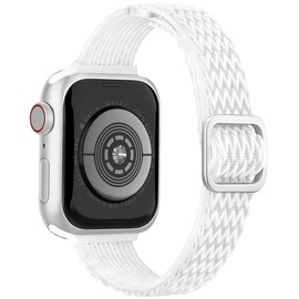 Melyis - Correa de nailon solo compatible con correas iWatch para mujer de 1.45 pulgadas, 1.65 pulgadas, 1.65 pulgadas, 1.75 pulgadas, correas elásticas para iWatch Series 9 SE Series 8 7 6 5 4 3 2 1