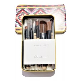 Power Brush Set Brochas Maquillaje Power Brush 11 Piezas Estuche Metal