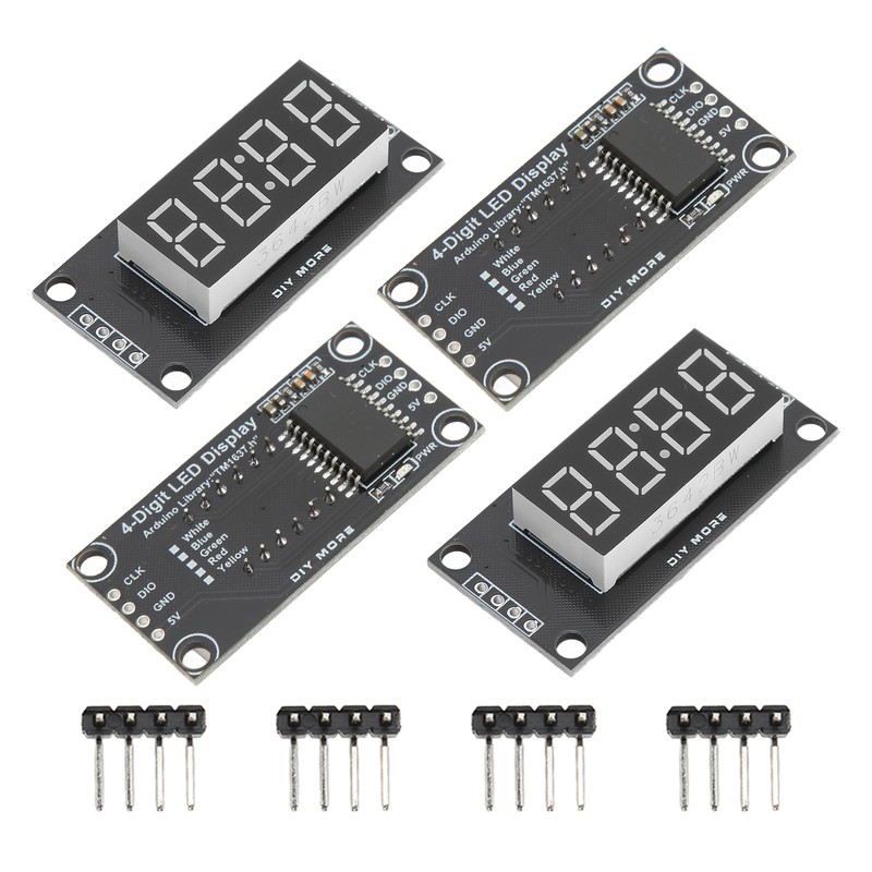 4 Sets Digital Tube Display Module LED 4 Digit 7