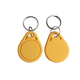 RFID Tags NFC 1K 13.56 mhz fob - Yellow Color (Pack of 10)