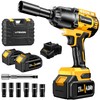 LITEKON Cordless Impact Wrench, MAX 650N.M Brushless Impact Wrench Tool,