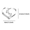 WJSYSHOP Broken Heart Cookie Cutter Stainless Steel