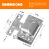 Mdkave Glass Door Hinges,Soft Close Hinges for Glass Cabinet Doors,304
