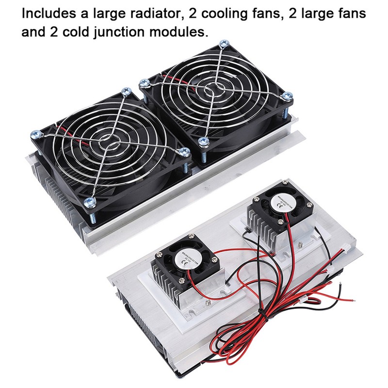 Thermoelectric Semiconductor Radiator Cooler Refrigeration Cooling Fan Heat Sink System