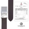 LINDENMANN Men's Full Leather Belt Made of Cowhide Leather, 33