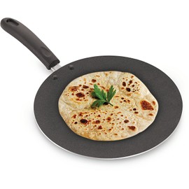 Nonstick Chapati Tava Griddle Tawa Cooking Utensil Cookware Easy pancakes omelette fried eggs bread Cookware Best Crepes Pan Rounded Base durable Roti Paratha pan Round Griddle Cookware pan (285mm)
