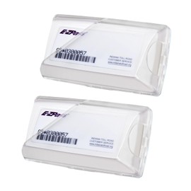 UYKO EZ Pass Holder, 2 Pack Ez Pass Holder for Windshield with Strong Suction Cups, Heat & UV Resistant Toll Transponder Holder for Car Fits EZ Pass Mini/iPass in Size 3.7 x 1.9 inches (Clear)