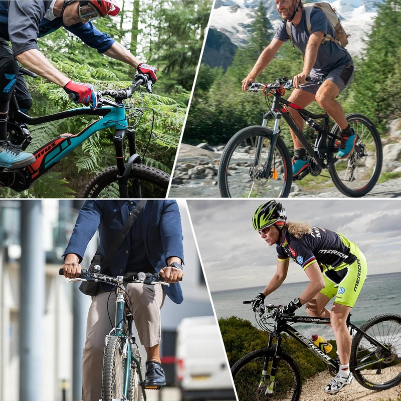 LUNJE Mountain Bike Handlebar, 31.8mm, 35/50/70/90/120mm Rise Options, 780mm Cutable