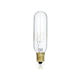 Satco S3912 145V Candelabra Base 15-Watt T6 Switchboard Bulb, Clear