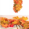 Soochat Fall Maple Leaves Garland 5.8 Ft Artificial Autumn Fall