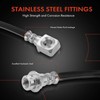 A-Premium Rear Driver and Passenger Outer Brake Hydraulic Hose Compatible