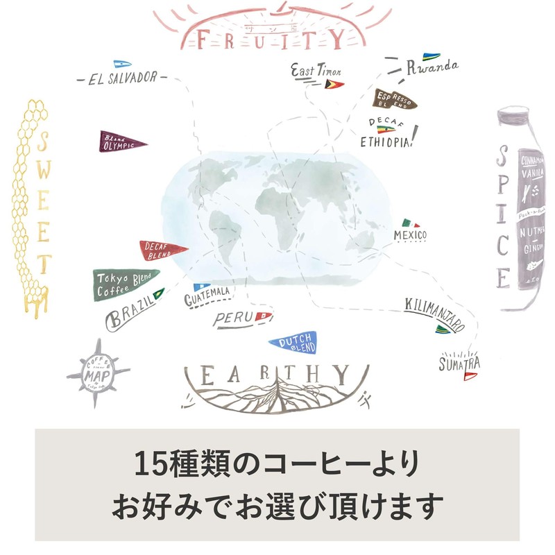 TOKYO COFFEE Organic Coffee Beans Trial Set, JAS Certified (Blend,