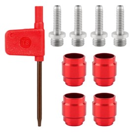 4 Sets Bike Oil Olive Insert Kit Hydraulic Disc Brakes,Includes T8 Spanner, Tool, and Quick Install Fittings for Bicycle Brake Lines