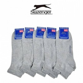 Kkul-ttaeng Ultra Mini Men's 28cm Simple Basic Socks Socks Grey (5 Pairs) 28cm