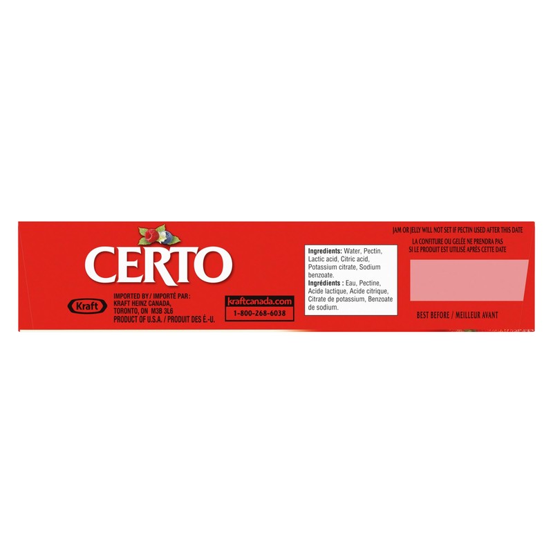 CERTO Pectin Liquid, 1 Count, 170ml
