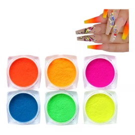 Mouyic Polvo Neon Para Decoracion De Uñas