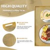 MAONAME Gold Decorative Tray with Handles, Foil Serving Tray for