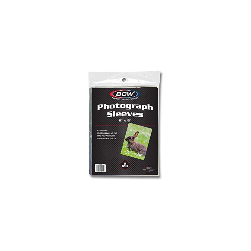 BCW 1-6X8SLV Bcw 6X8 Photo Sleeves