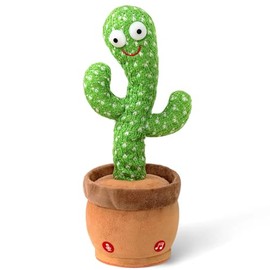 YMLTP Baby Toys Talking Dancing Cactus with Lights and Music, 120 Songs Plush Toys for Kids, Christmas Birthday Gifts for Girls Boys