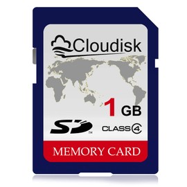 Cloudisk Tarjeta SD 1GB Clase 4 Tarjeta de memoria flash 1G SLC Tarjetas digitales seguras estándar (1 GB)