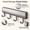 Wall Mounted Kitchen Hook Rack for Utensil Storage – Space-Saving