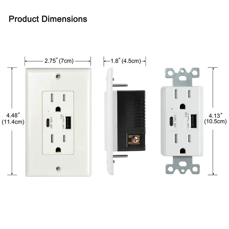 SuperInk 5 Pack UL Certificated Type C & Type A