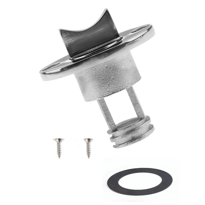2PCS Marine Stainless Steel 316 Boat Oval Garboard Drain Plug