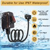 Inline Cord Switch with 10-ft 14AWG Cable Piggyback Plug(3-Pronged), IP67