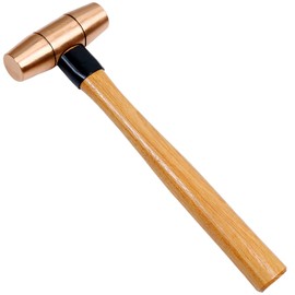 WEDO Copper Sledge Hammer 2lb,Solid Copper Mallet Hammer,Wooden Handle,Length 320mm,Die-Forged, Corrosion Resistant, DIN Standard