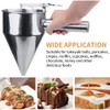 MyLifeUNIT Stainless Steel Pancake Batter Dispenser, Funnel Dispenser with Stand