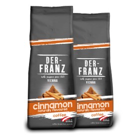 DER-FRANZ 2 x 500g Ground Cinnamon Flavoured Coffee