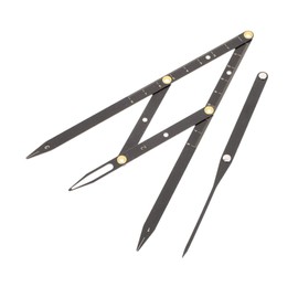 Mikinona Professional Eyebrow Ruler Golden Ratio 1pc Stainless Steel No Scale Three-point Positioning Compact Design