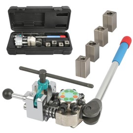 Professional Brake Line Flaring Tool Kit 45 Degree Flare, Single Flare, Bubble Flare, Double Flare for 3/16", 1/4", 5/16", 3/8", Brake Repair Brake Flaring Tools Brake Line and Tubing Flaring Tool