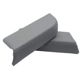 Dunhil Front Door Panel Armrest Cover Replace for Pilot 2009 2010 2011 2012 2013 Leather Armrest with Door Clip Panel Trim Removal Tool (Gray)