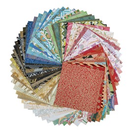 Clairefontaine - Ref 95217C - Handmade Maxi Paper Pads (Pack of 80 Sheets) - 16 x 16cm in Size, Acid Free Paper, Glued Pad, Suitable for Cutting & Gluing - Assorted Colours