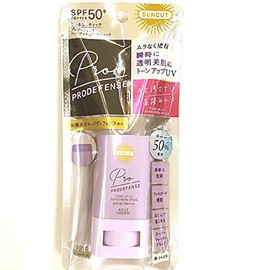Kose Cosmetoport Suncut Pro Defense Tone Up UV Stick, Lavender (0.7 oz (20 g), SPF50+ PA++++ Sunscreen Stick for Face and Body