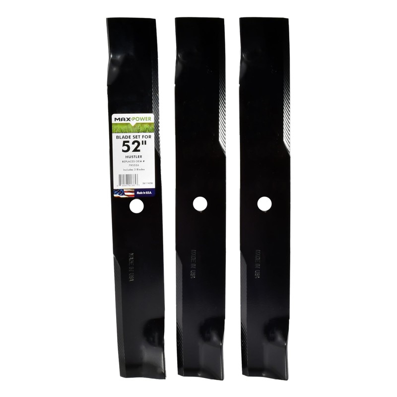 MaxPower 561145B 3 Blade Set for 52 in. Cut Hustler