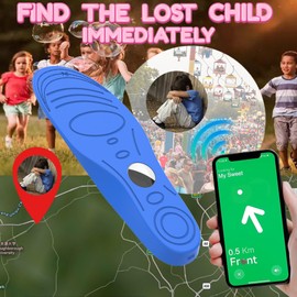 Hgsxst Cartoon Insoles for Airtag Tracking, AirTag Tracker Cover and Kids Kids Adults Comfortable Secure Mounted Shoe Insoles for Shoes Blue (175-190mm)