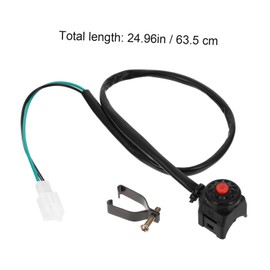 Outanaya 2pcs Motorcycle Kill Stop Horn Button Durable Ignition Switch for Motorbike Reliable and Smooth Edges Fit for ATV and Dirt Bikes