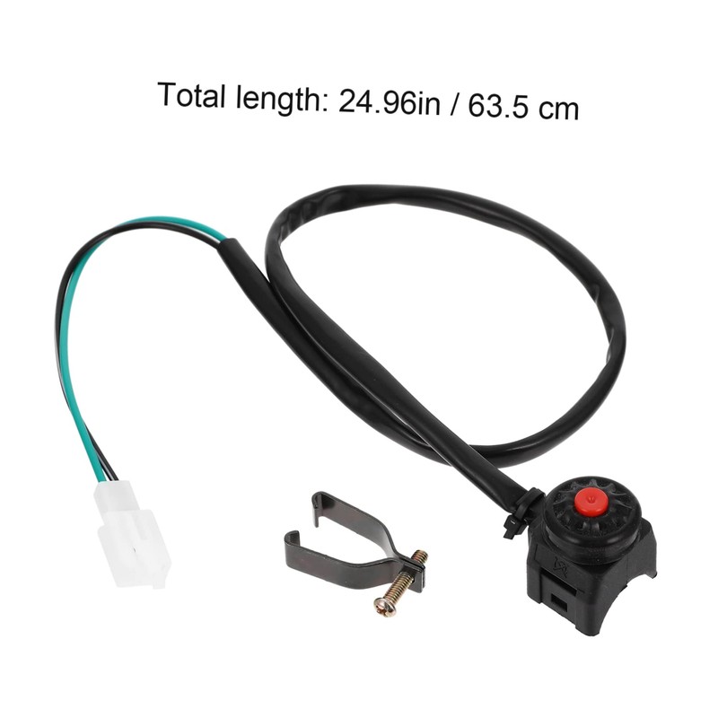 Outanaya 2pcs Motorcycle Kill Stop Horn Button Durable Ignition Switch