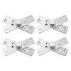 sourcing map 4 Pcs Door Pivot Hinge 360 Degree Rotating