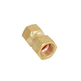 heyous 2PCS Flare Swivel Brass Adaptor 3/8 inch Metal Flare Tube Fitting Valve Fitting Valve Connector for Fuels Oil Air Natural Gas Liquefied Petroleum Gas