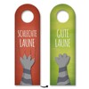 Bad Mood or Good Mood Door Hanger with Paw Motif