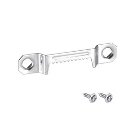 sourcing map Picture Hangers, 43mm Double Hole with Screws for Frame Hanging, 20 Pcs