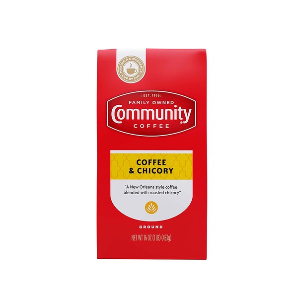 Community Coffee Ground Coffee & Chicory Blend, Ground, 16 Ounces