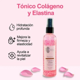 Tónico Facial Bena Colágeno Elastina Hidratante Reafirmante 125ml Todo Tipo Piel